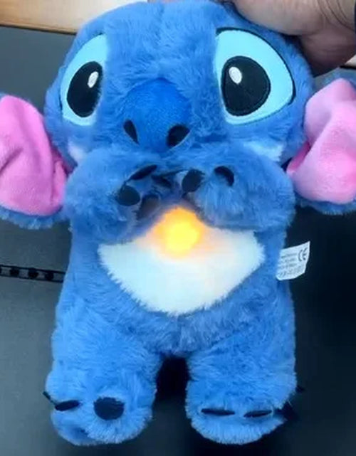 Load image into Gallery viewer, 2024 New Lilo&amp;Stitch Plush Doll Breath Child Peluche Kawaii Soothes Toy Anime Baby Music Light Sleep Toys Pink Stitch Kid Gifts
