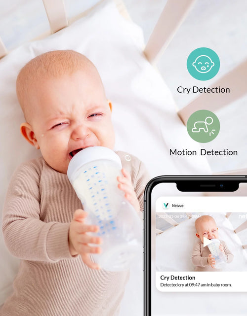 Load image into Gallery viewer, Baby Monitor with Camera and Audio,  Peekababy 1080P HD 5&quot; Video Monitors Security Cameras
